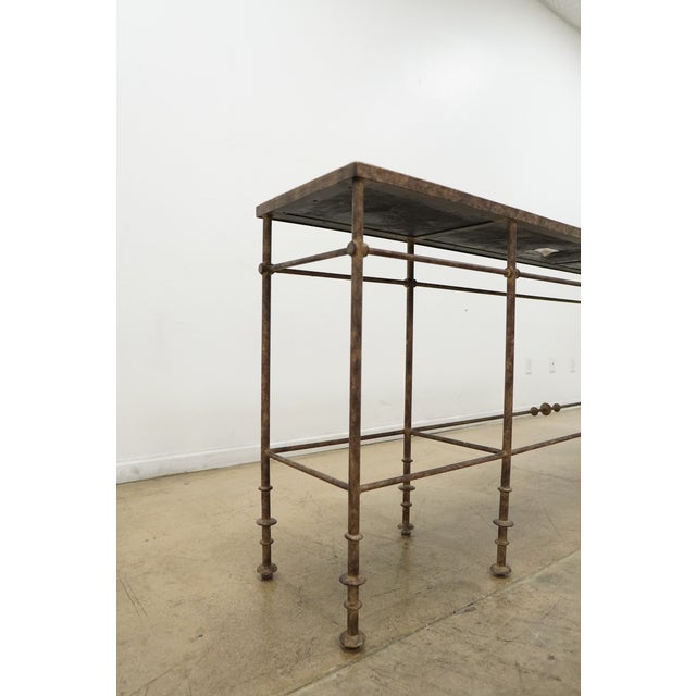 Hooker La Grange St James Metal and Stone Console For Sale - Image 10 of 17