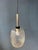 Glass Mid-Century Patterned Clear Glass Pendant Lamp For Sale - Image 7 of 11