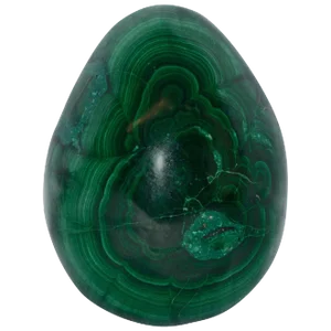 Midcentury Green Malachite Egg