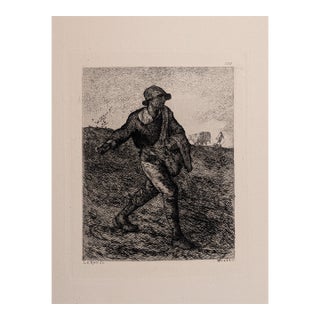 Late 1800's French Folio Engraving by Le Rat For Sale