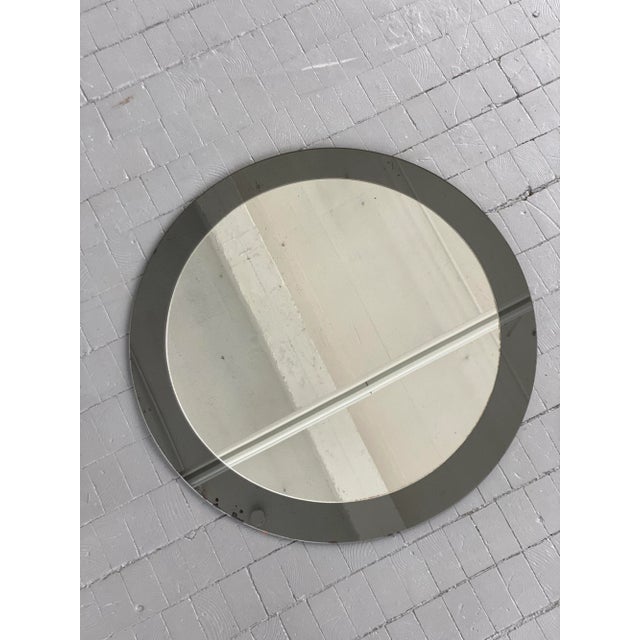 Mid-Century Modern Vintage Optic Double Layer Circular Mirror, Circa 1950s/60s For Sale - Image 3 of 8