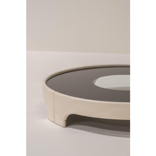 Circular Off-White Coffee Table by Tito Agnoli, Italy, 1970s For Sale - Image 6 of 8