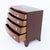A charming Regency mahogany bow-front chest of drawers of diminutive proportions, raised on elegant splay feet with a...