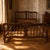 Vintage 20th Century Carved Wooden Bed Frame with Ornamental Headboard & Footboard For Sale - Image 14 of 14