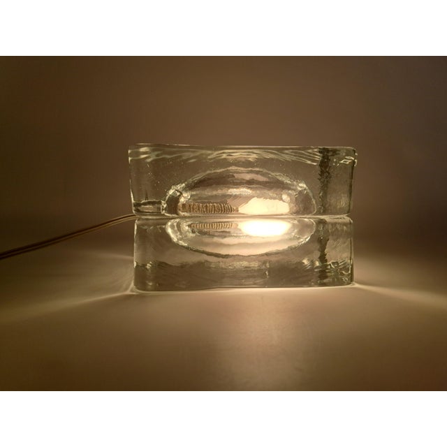 Vintage Glass Table Lamp by Fidenza Vetraria, 1970s For Sale - Image 12 of 12