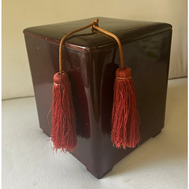 Chinoiserie Vintage Chinoiserie Chic Hollywood Regency Resin Ice Bucket For Sale - Image 3 of 11