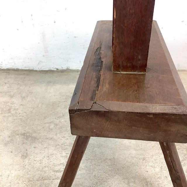 Wood Vintage Wooden Yarn Winder With Handcrafted Detail For Sale - Image 7 of 12