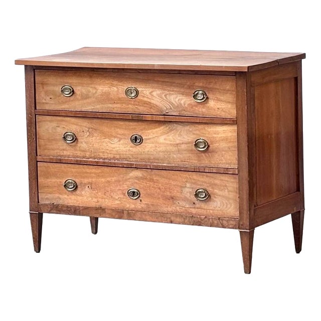 Early 20th Century Antique Neoclassical Chest of 3 Drawers For Sale