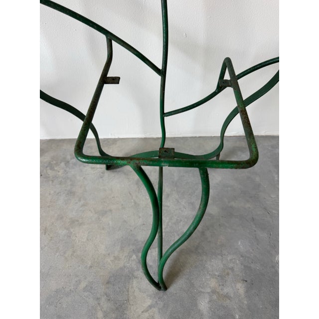 1990s 1991 Carlos Alves Sculptural Handmade Mosaic and Metal Leaf Motif Dining Set of 5 For Sale - Image 5 of 12