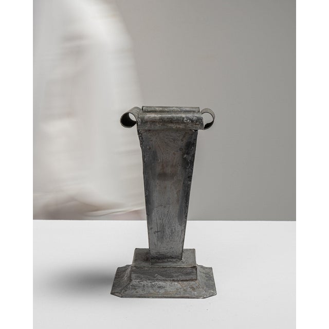 Gray 19th Century France Gray Metal Cachepot For Sale - Image 8 of 11