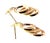 Metal Vintage Mid-20th Century 18k Yellow Gold Textured Dangle Earrings For Sale - Image 7 of 9