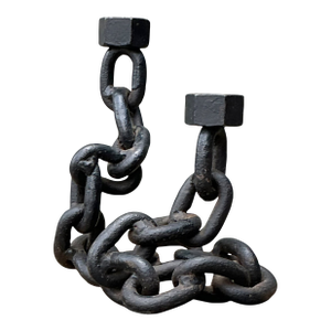 Vintage Iron Chain Link Candle Holder