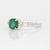 2020s 1.6Ct Zambian Emerald Ring With Earth Mined Diamond Accents: Solid 14k Gold, , Size 6.75 For Sale - Image 5 of 8