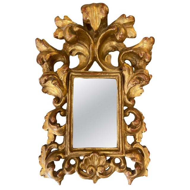 Baroque Gold Leaf-Gilded Carved Wood Frame, 1750 For Sale - Image 14 of 14