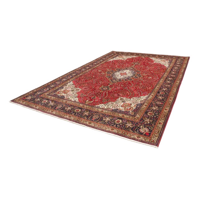 Tabriz Rug with Mahi Pattern For Sale