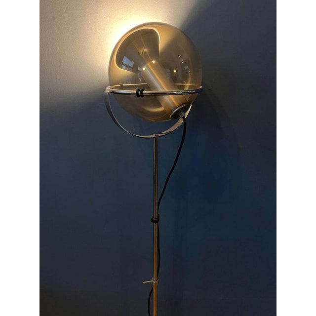 Vintage Globe Eyeball Floor Lamp by Frank Ligtelijn for Raak For Sale - Image 3 of 11