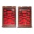 1970s Chinese Carved Hardwood Shadow Box Curio Display Cases,2 Pieces For Sale
