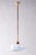 Art Deco Pendant Light in Brass and Painted Glass, Czech, 1930s For Sale - Image 11 of 11