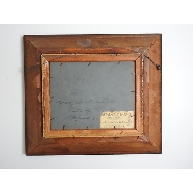 1911 Lands End Cornwall Rocky Coast Painting For Sale - Image 4 of 5