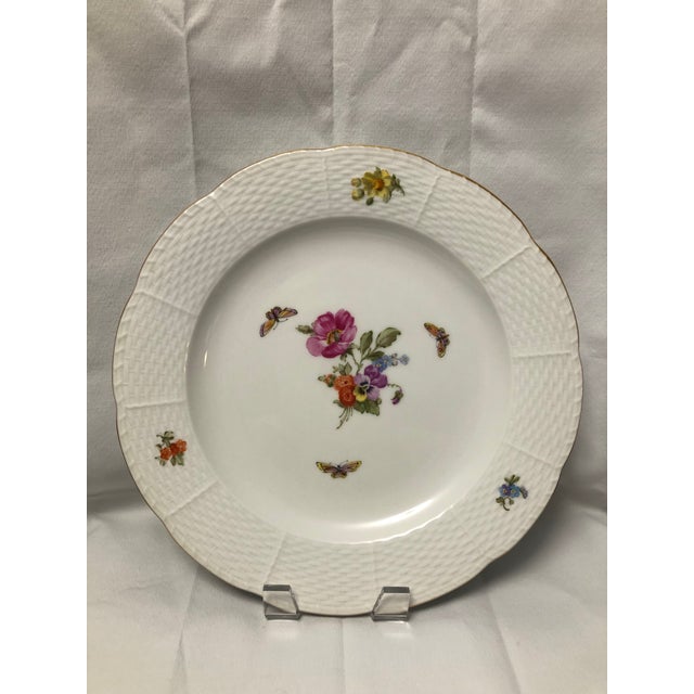 Gorgeously traditional hand painted KPM (aka Royal Berlin) Dresden style 8.5” plate duo. Part of a full pattern made...