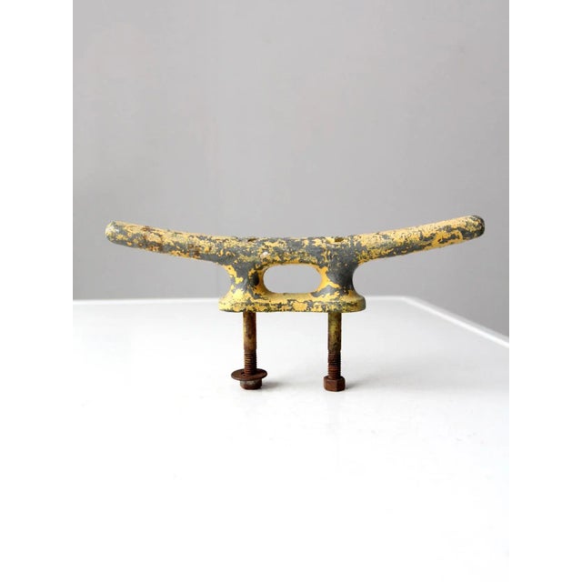 Vintage Boat Cleats Nautical Hardware Pair For Sale - Image 4 of 8