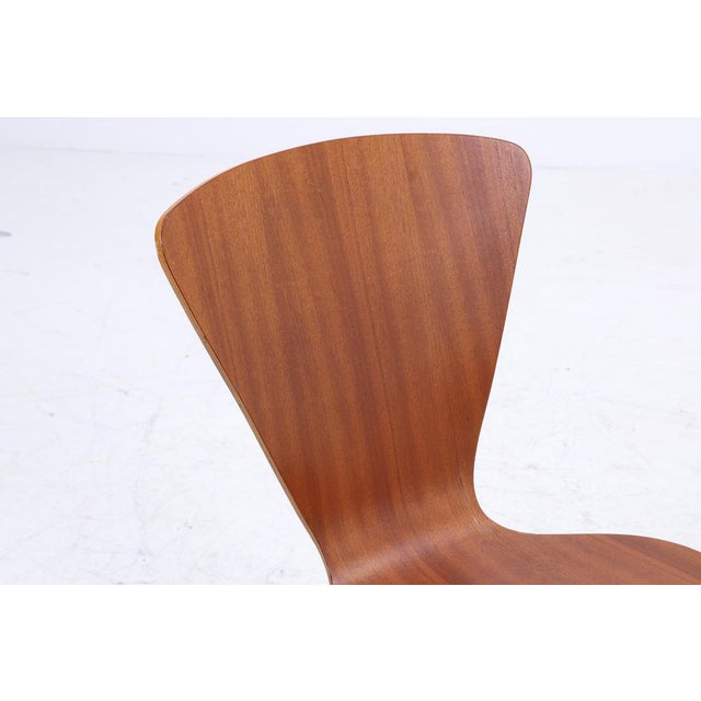 Wood Mid-Century Teak Plywood Chairs, Set of 2 For Sale - Image 7 of 14