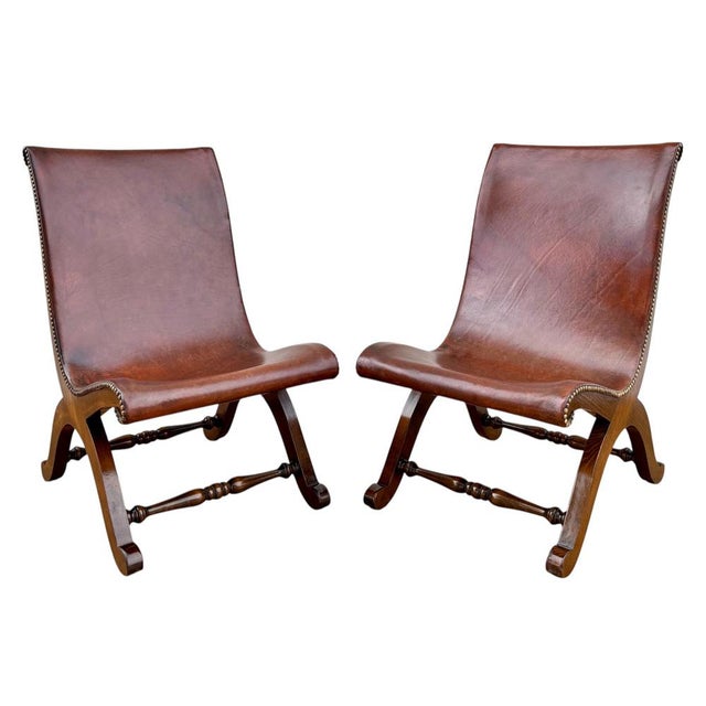 Set of Spanish Oak Side Chairs by Pierre Lottier for Valenti, 1950s For Sale - Image 17 of 17