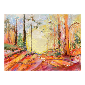 Susan Glendenning Forest Interior Pastel