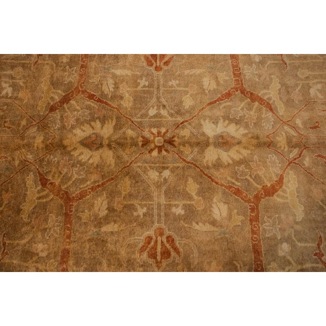 Indian New Gold Wash Indian Oushak Design Rug - 9'9" X 13'3" For Sale - Image 3 of 12