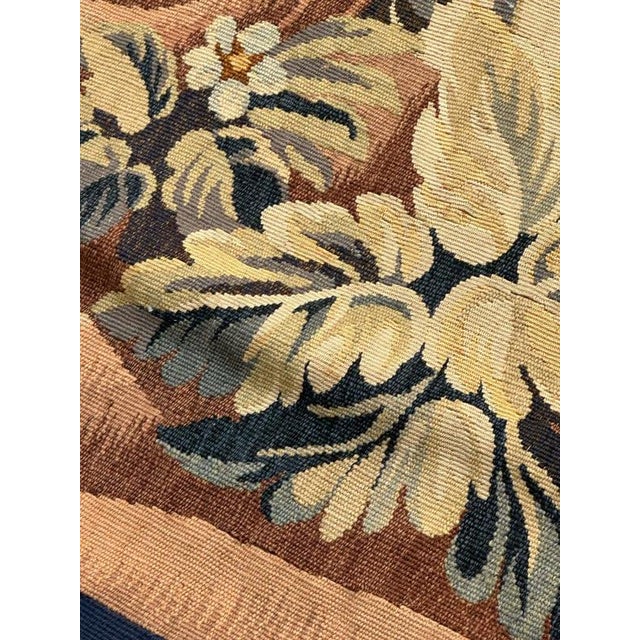 19th Century French Aubusson Landscaper Tapestry, 1890s For Sale - Image 16 of 18