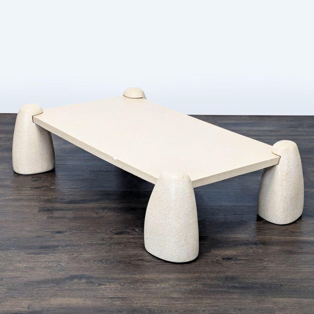 Modern Lulu and Georgia Quarry Coffee Table For Sale - Image 3 of 10