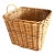 Large Woven Willow Country Basket With Handle For Sale