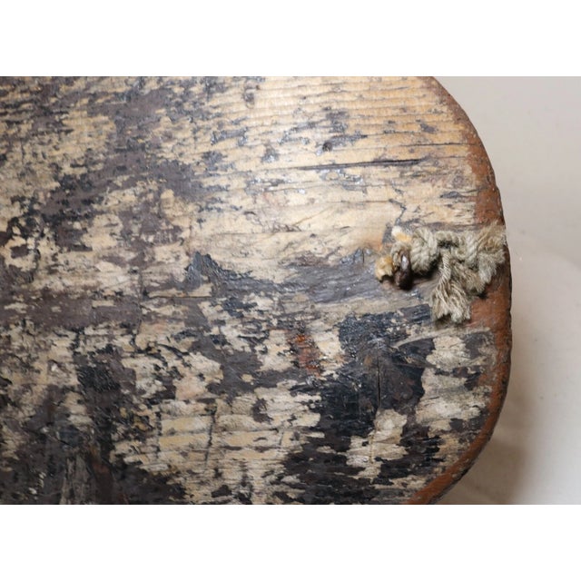 Antique Hand Carved Wood Flat Bottom Folk Art Duck Decoy Bird Sculpture Statue For Sale - Image 11 of 12