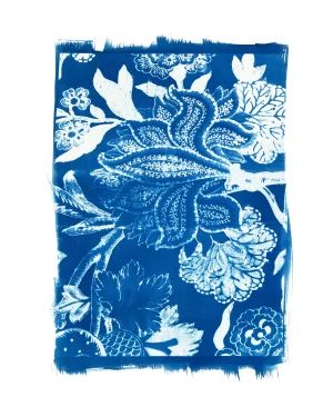 2012 “Paisley Floral” Giclee Print of Pinhole Cyanotype by CKB