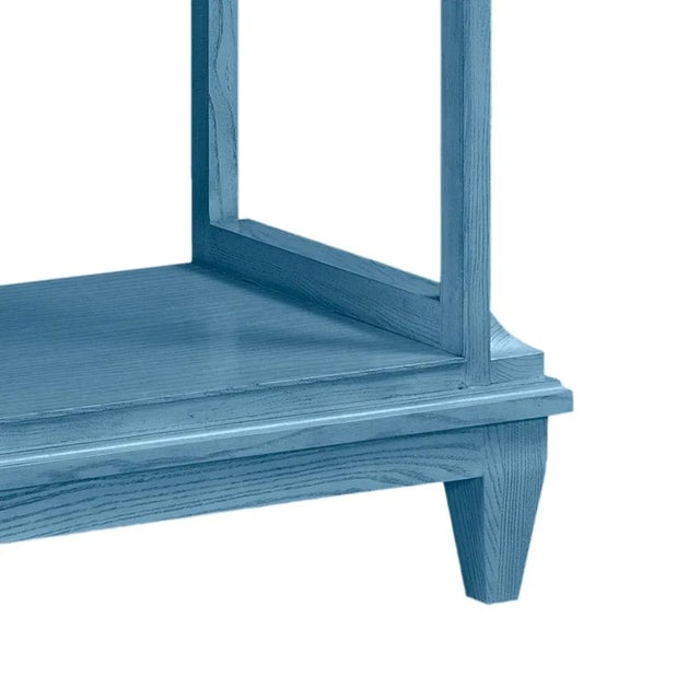 Transitional Celerie Kemble for Casa Cosima Jules Etagere, CUSTOM COLOR Blue Belle Island- 782 For Sale - Image 3 of 4