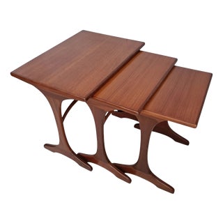 Mid-Century Fresco Nesting of Tables in Teak from G-Plan, 1960s, Set of 3 For Sale