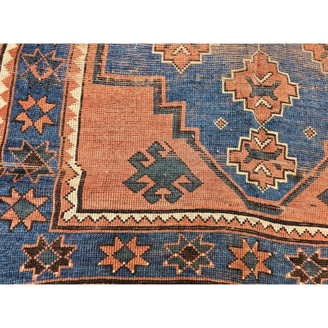 19th Century Antique Caucasian Kazak Bordjalou Rug, Hand-Knotted Wool, Late 1800s, 4' x 6' For Sale - Image 5 of 18