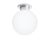 Arts and Crafts Aluminum and Glass Globe Ceiling Lamp For Sale - Image 4 of 8