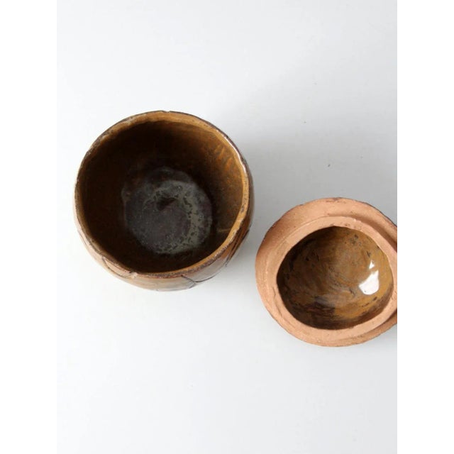 Vintage Studio Pottery Jar For Sale - Image 4 of 10