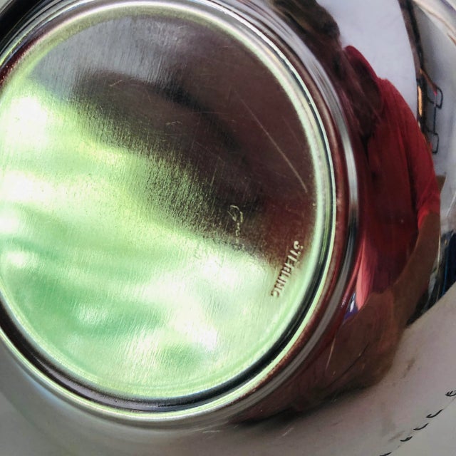 1970s Vintage Sterling Silver Candy Dish With Handle For Sale - Image 5 of 6