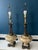 Monumental Hollywood Regency Marble, Hand-Painted Glass & Bronze Table Lamps — 40.75” - a Pair For Sale - Image 17 of 18