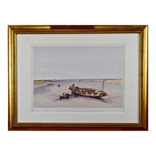 "View Towards the Pyramids": David Roberts ' 19th Century Hand Colored Lithograph, 1846 For Sale