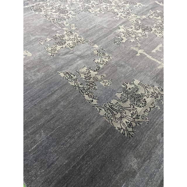 Modern Handmade Modern Design Wool Rug. 8'11" X 11'9" For Sale - Image 3 of 3