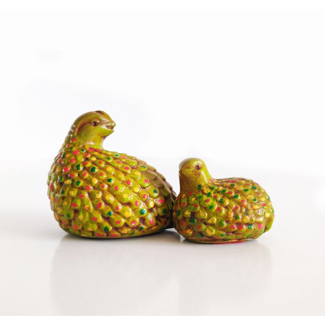 Vintage Ceramic Quail Figurines a Pair Chairish