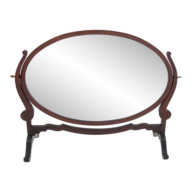 Edwardian Mahogany Dressing Table Mirror For Sale