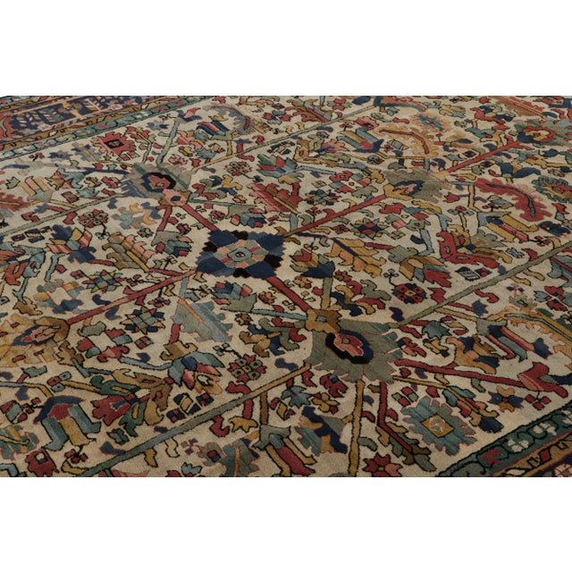 Rug & Kilim Vintage European Rug in Polychromatic Geometric Patterns, From Rug & Kilim For Sale - Image 4 of 7
