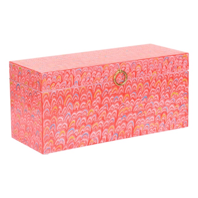 Tanzin Box - Red Marble For Sale