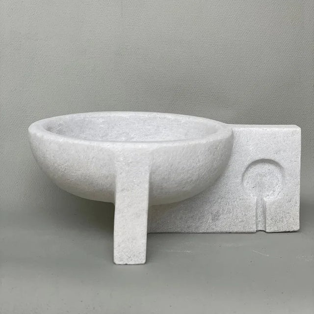 Contemporary Hand Carved Marble Sculpture by Tom Von Kaenel For Sale - Image 3 of 6