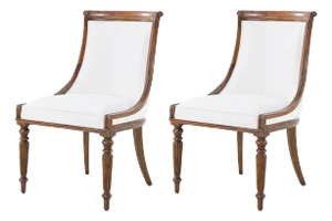 Regency Style Mahogany Dining Chair- Set of 2