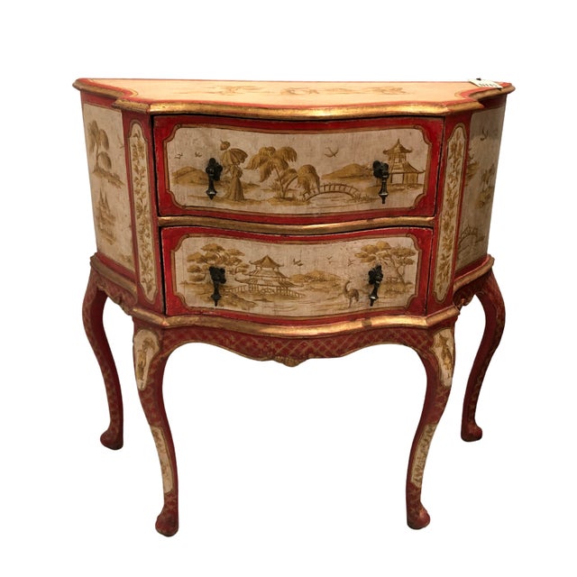 French Chest of Drawers in Chinoiserie Style For Sale - Image 6 of 6